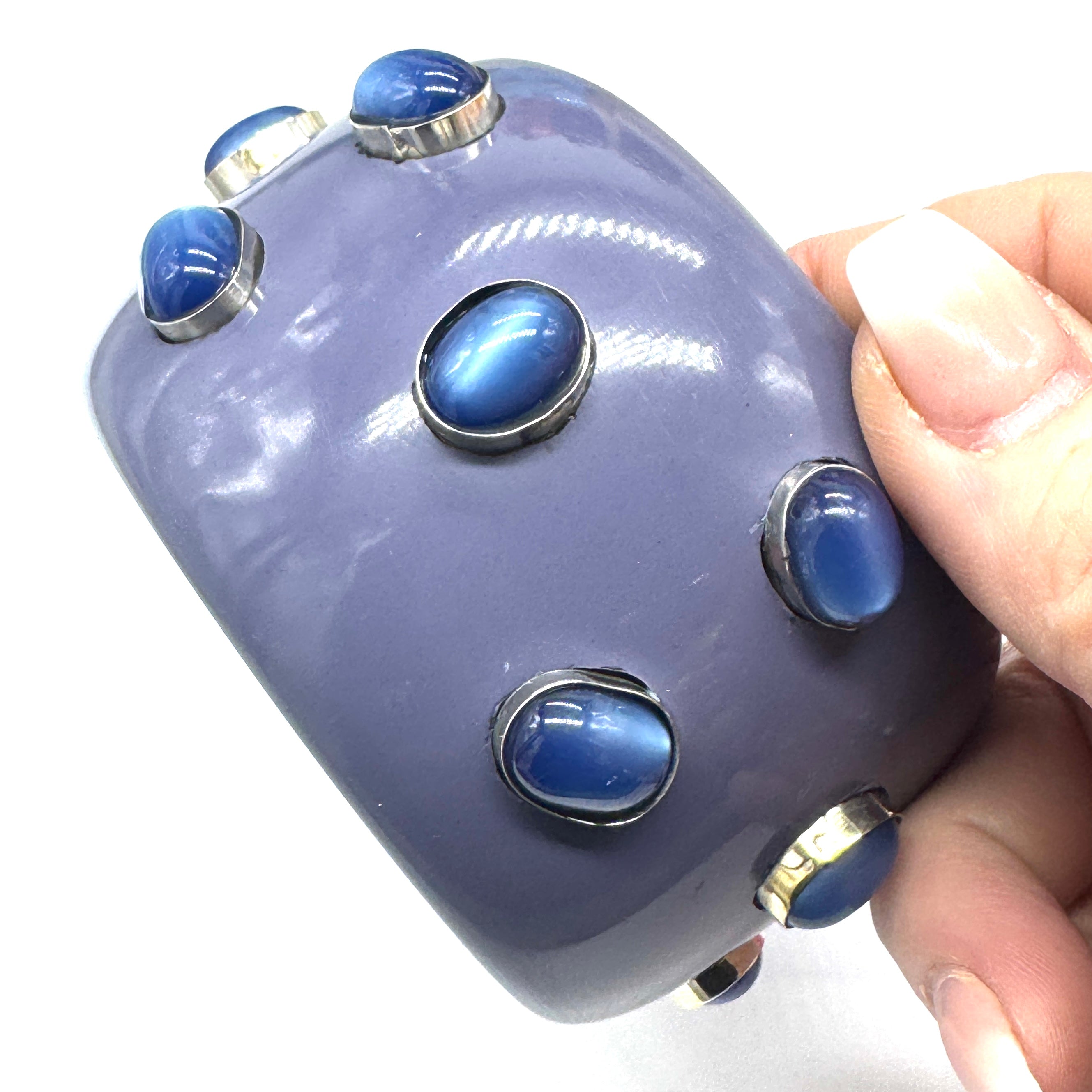 Plum &amp; Blue Moonglow Bangle Bracelet