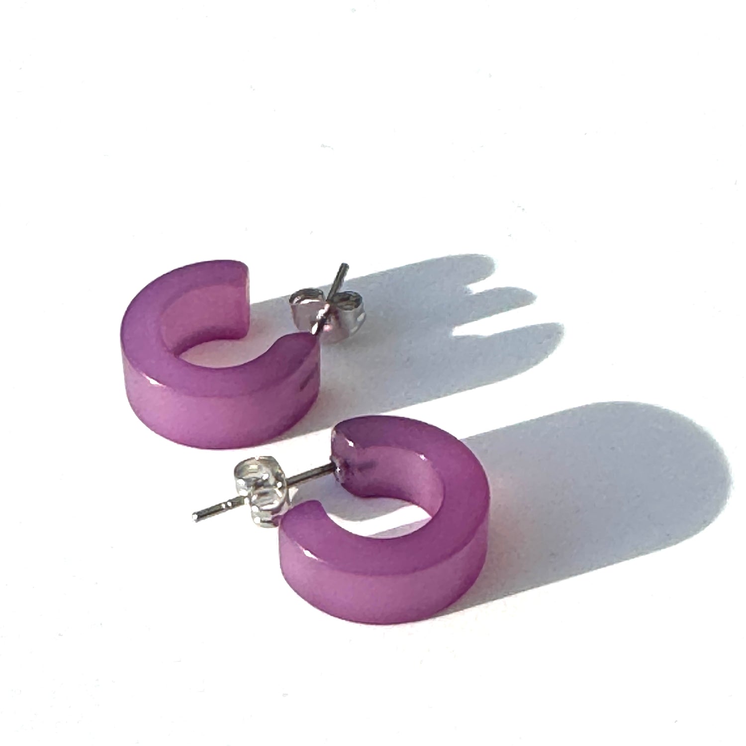Moonglow Mini Hugger Hoop Earrings