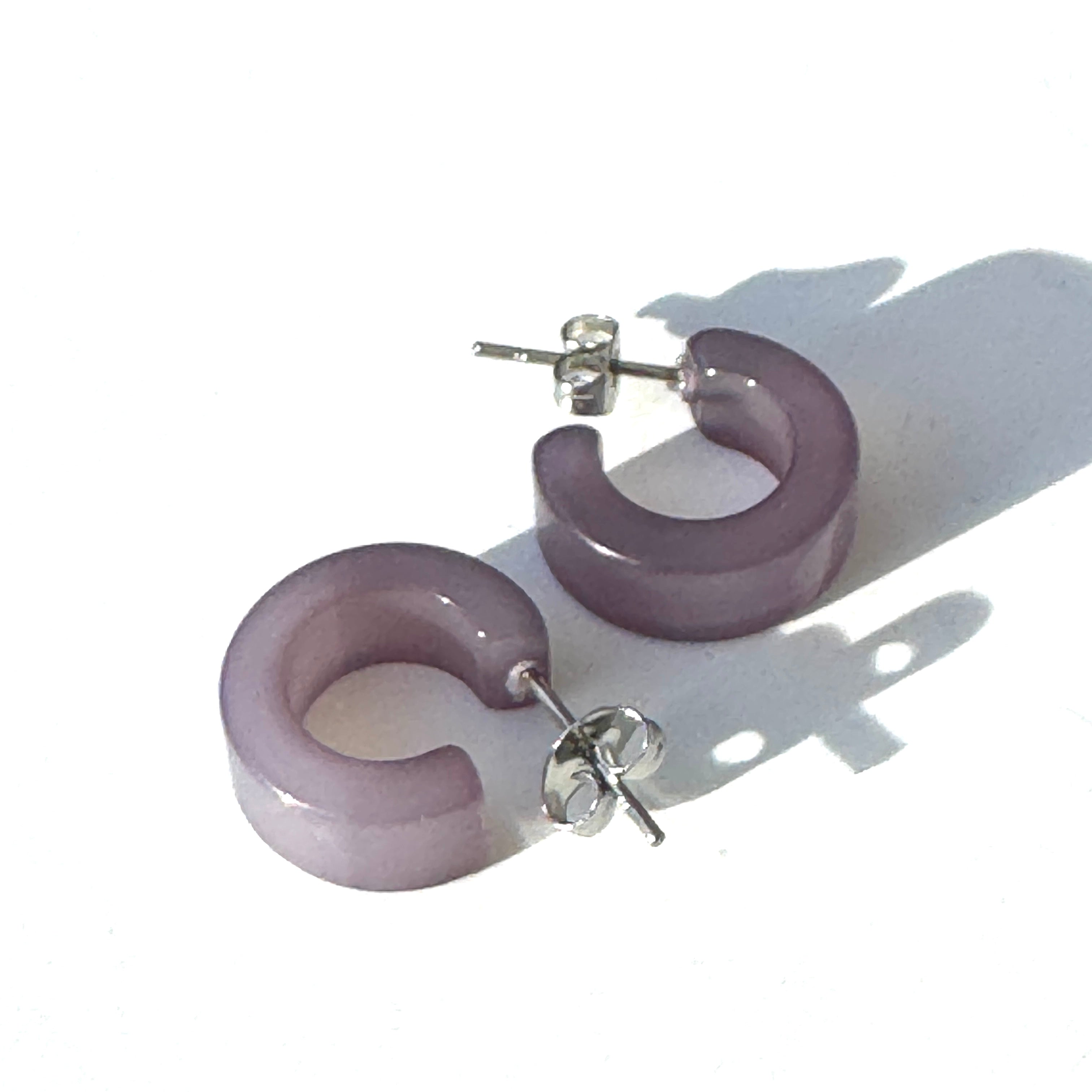 Moonglow Mini Hugger Hoop Earrings