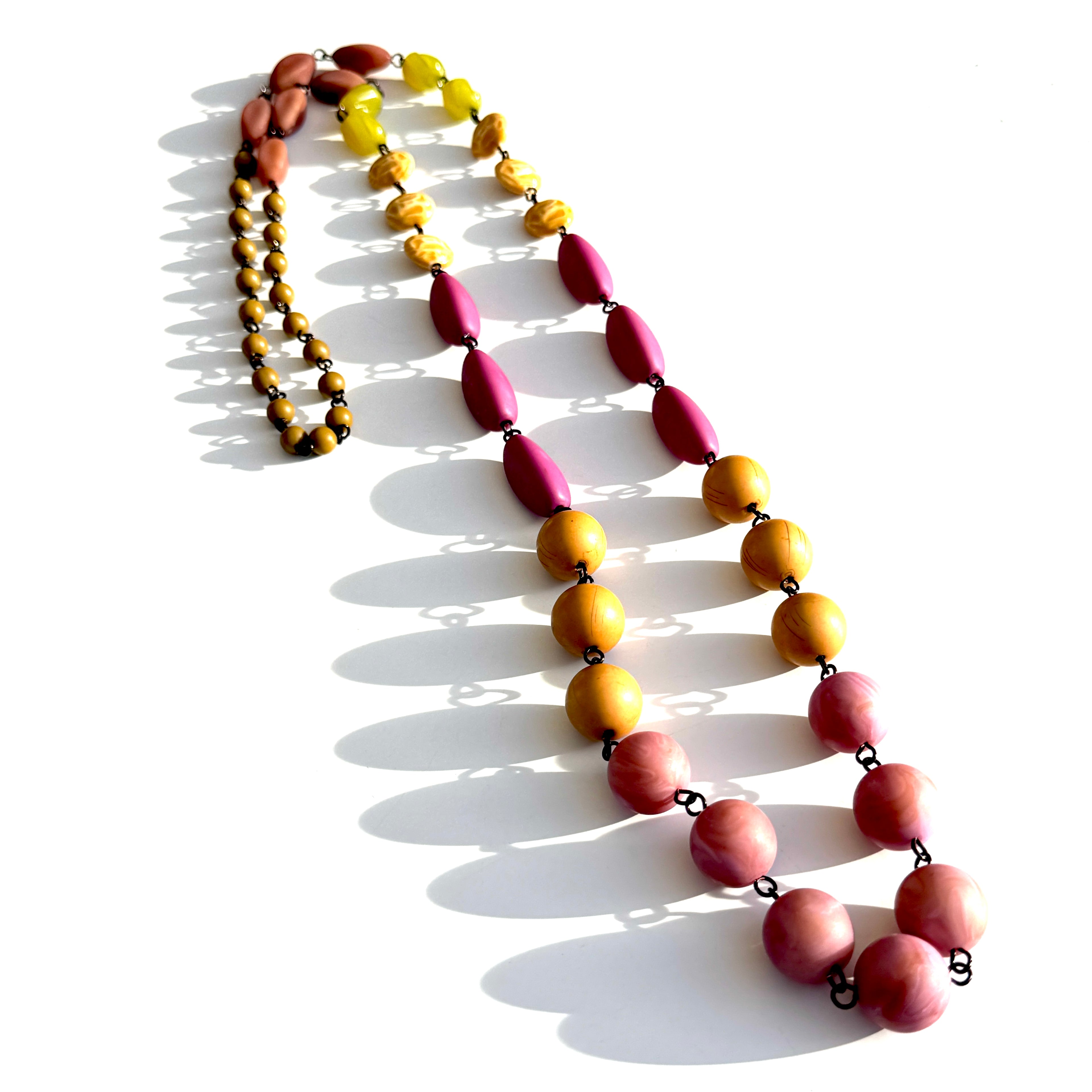 Canyon Bloom Rosary-chained Rope Necklace*