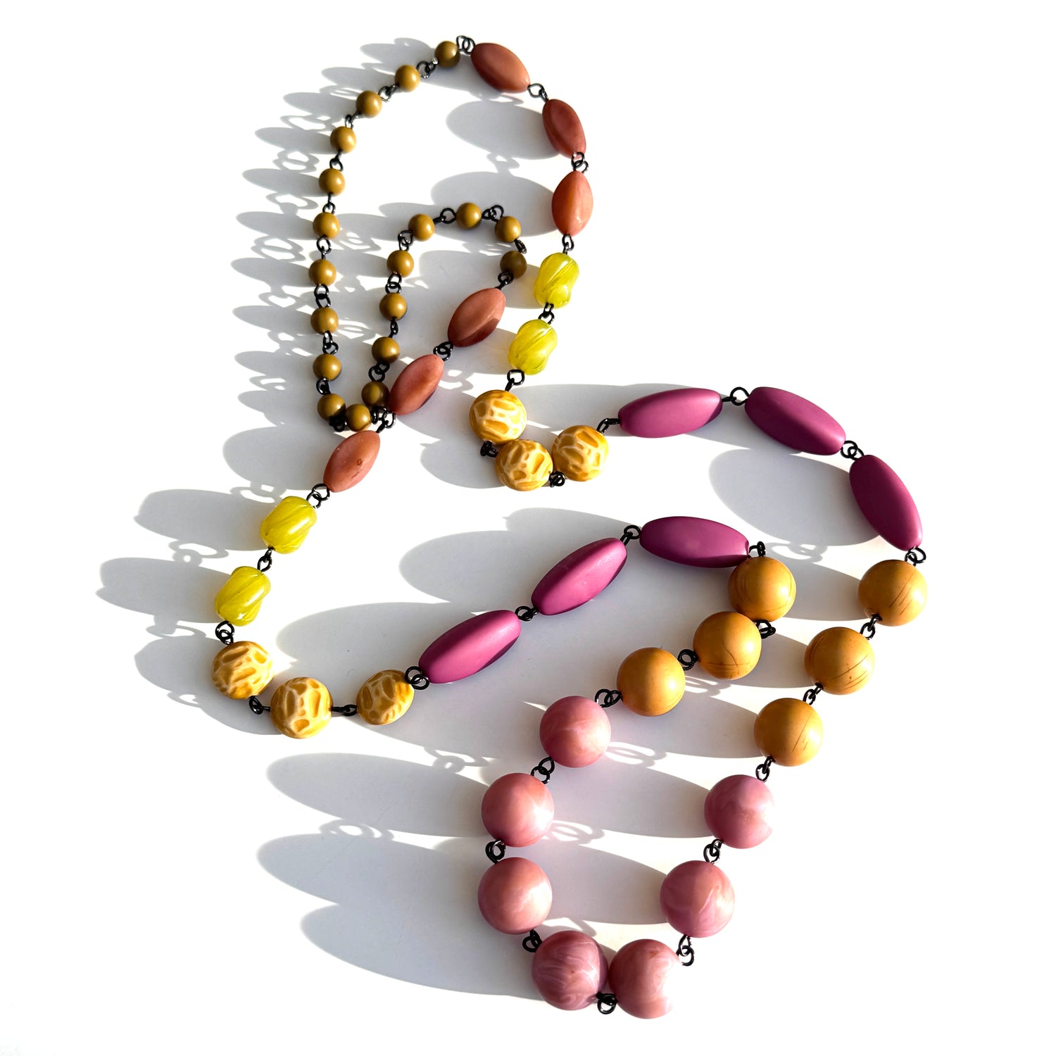 Canyon Bloom Rosary-chained Rope Necklace*