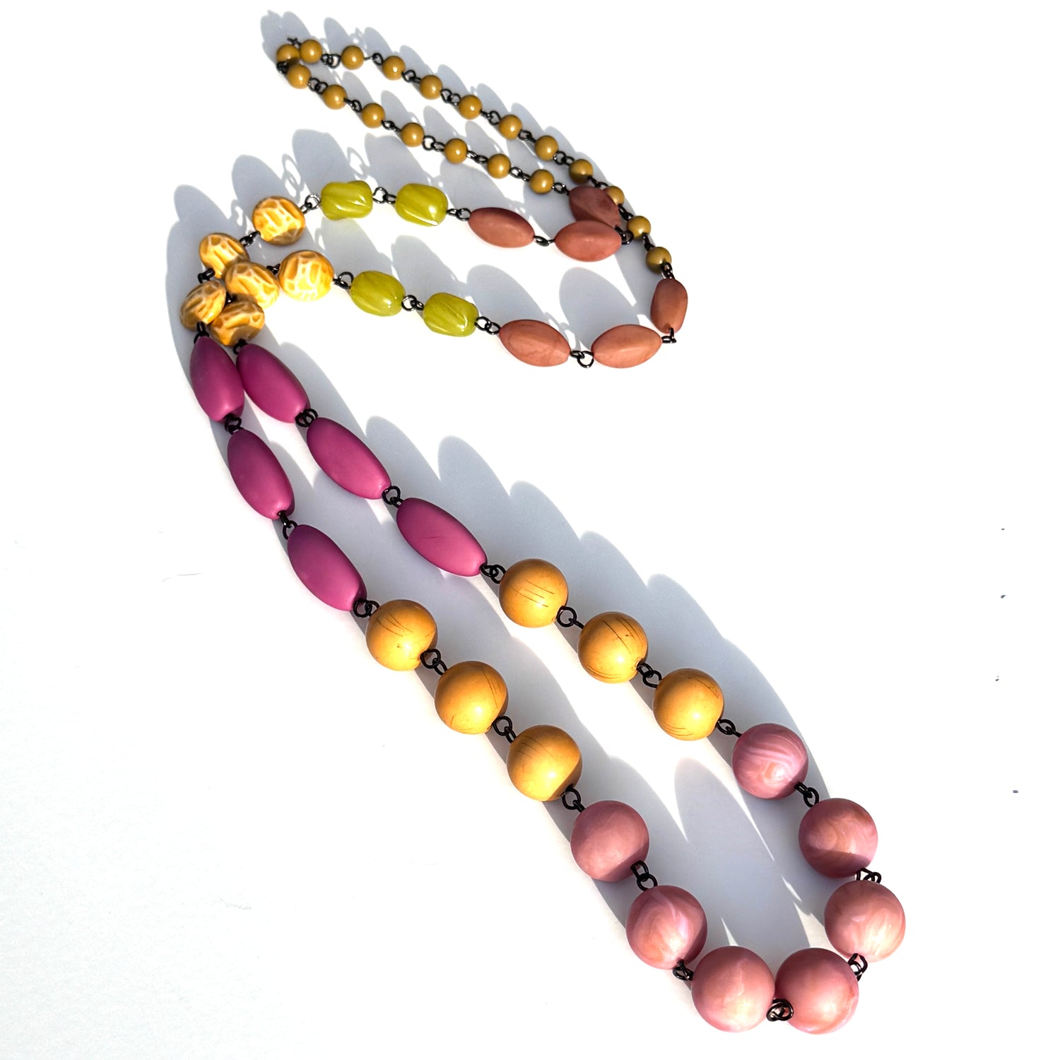 Canyon Bloom Rosary-chained Rope Necklace*