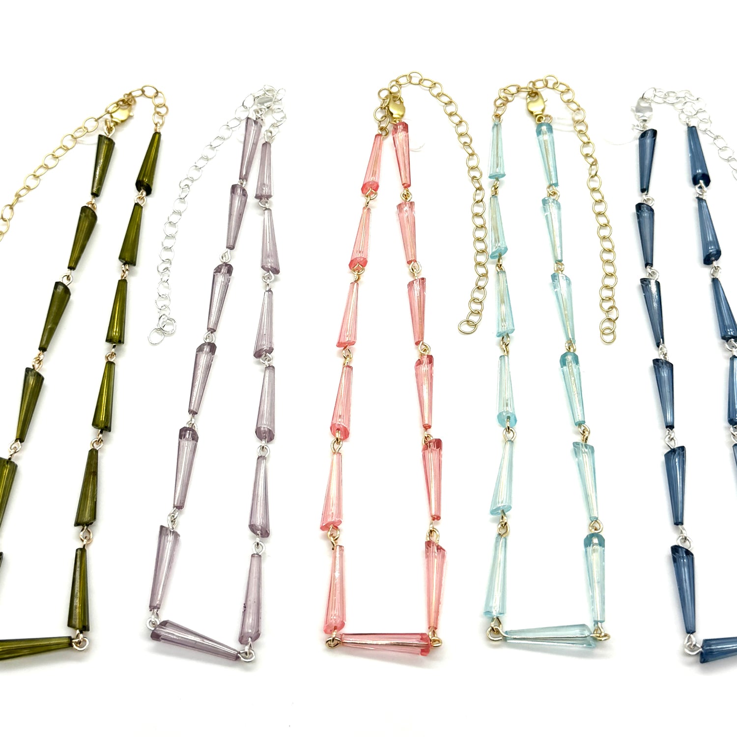 Tapered Prism Amelia Necklace