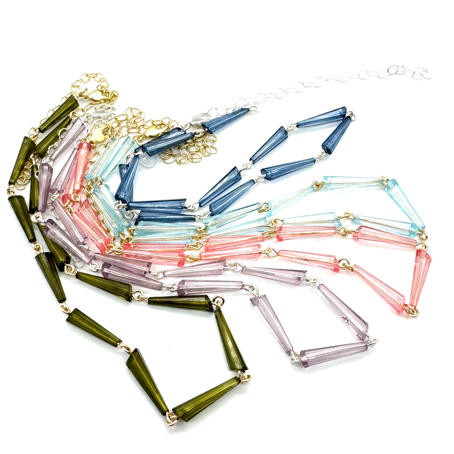 Tapered Prism Amelia Necklace