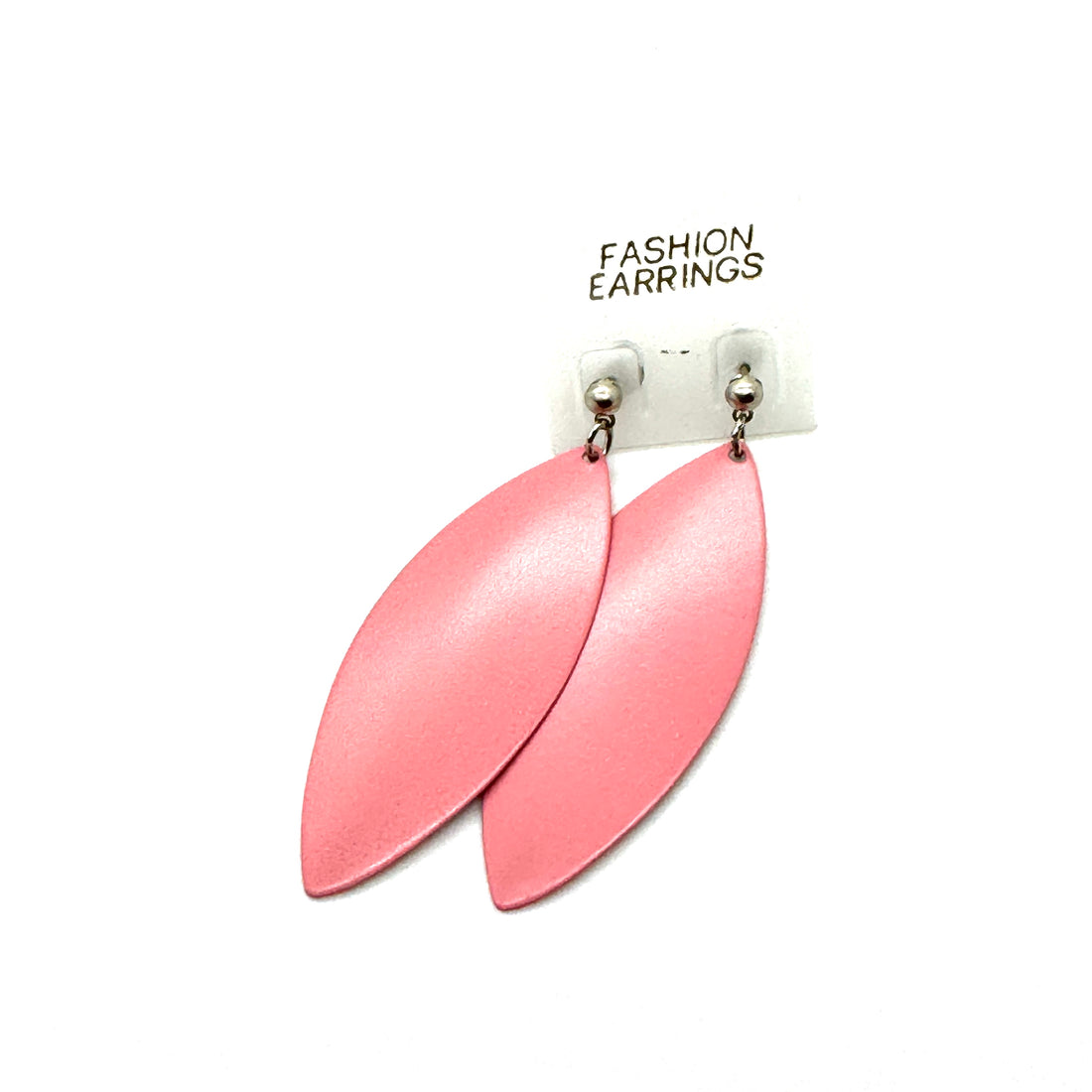 Pink Leaf Earrings - Kooky Deadstock Earrings *Final Sale