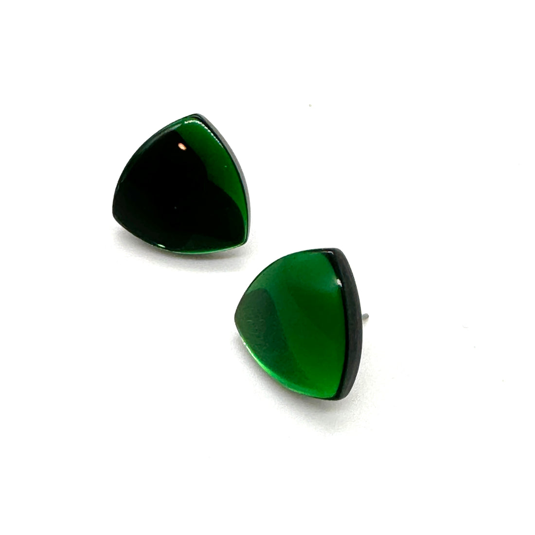 Incredible GREEN Glow Studs - Kooky Deadstock Earrings *Final Sale