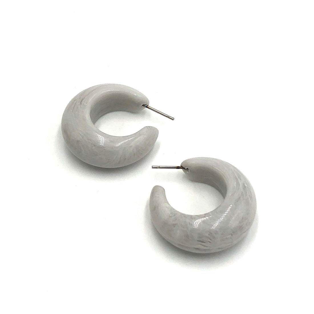 marbled grey earrings