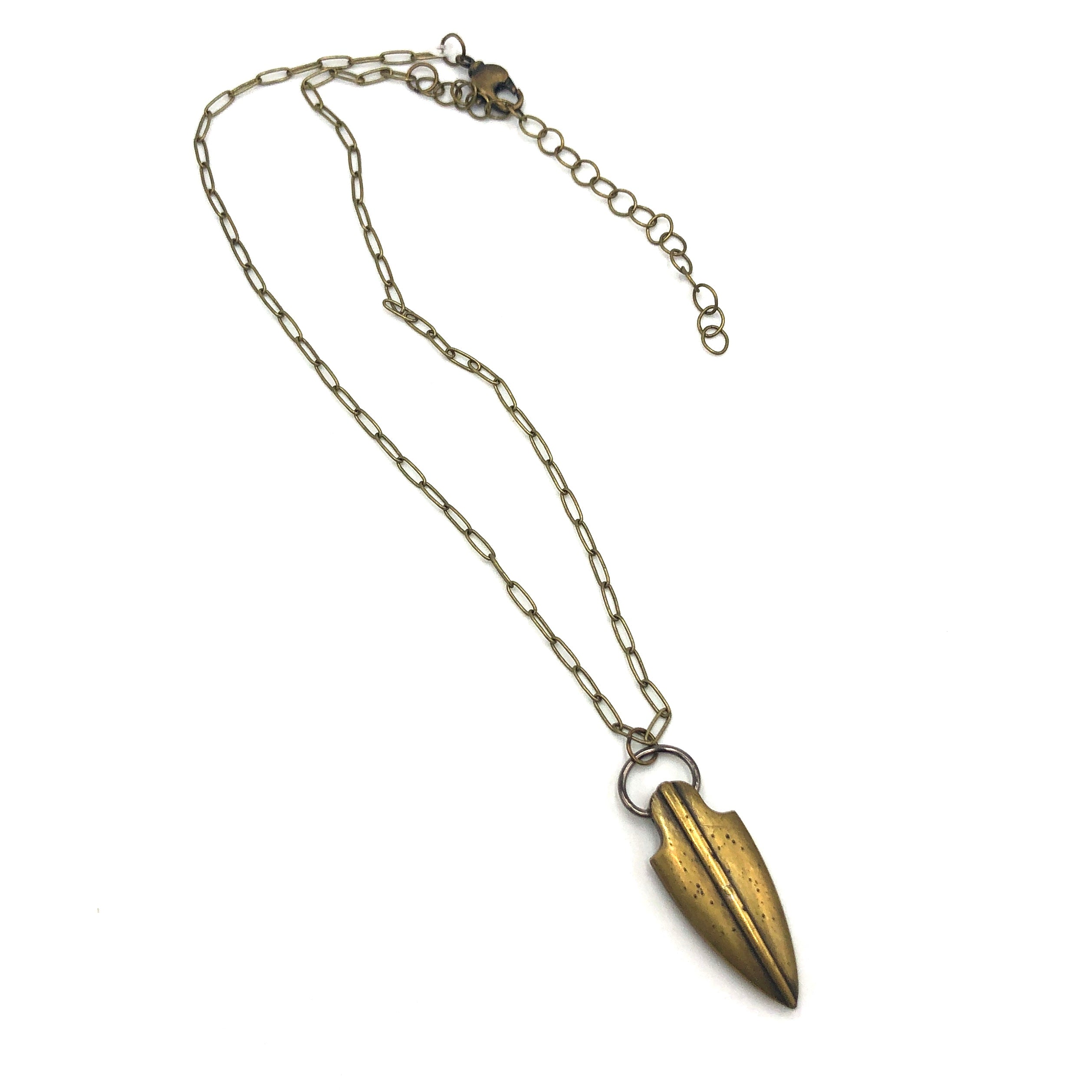 Brass Arrowhead Pendant Necklace - UnBoxing 