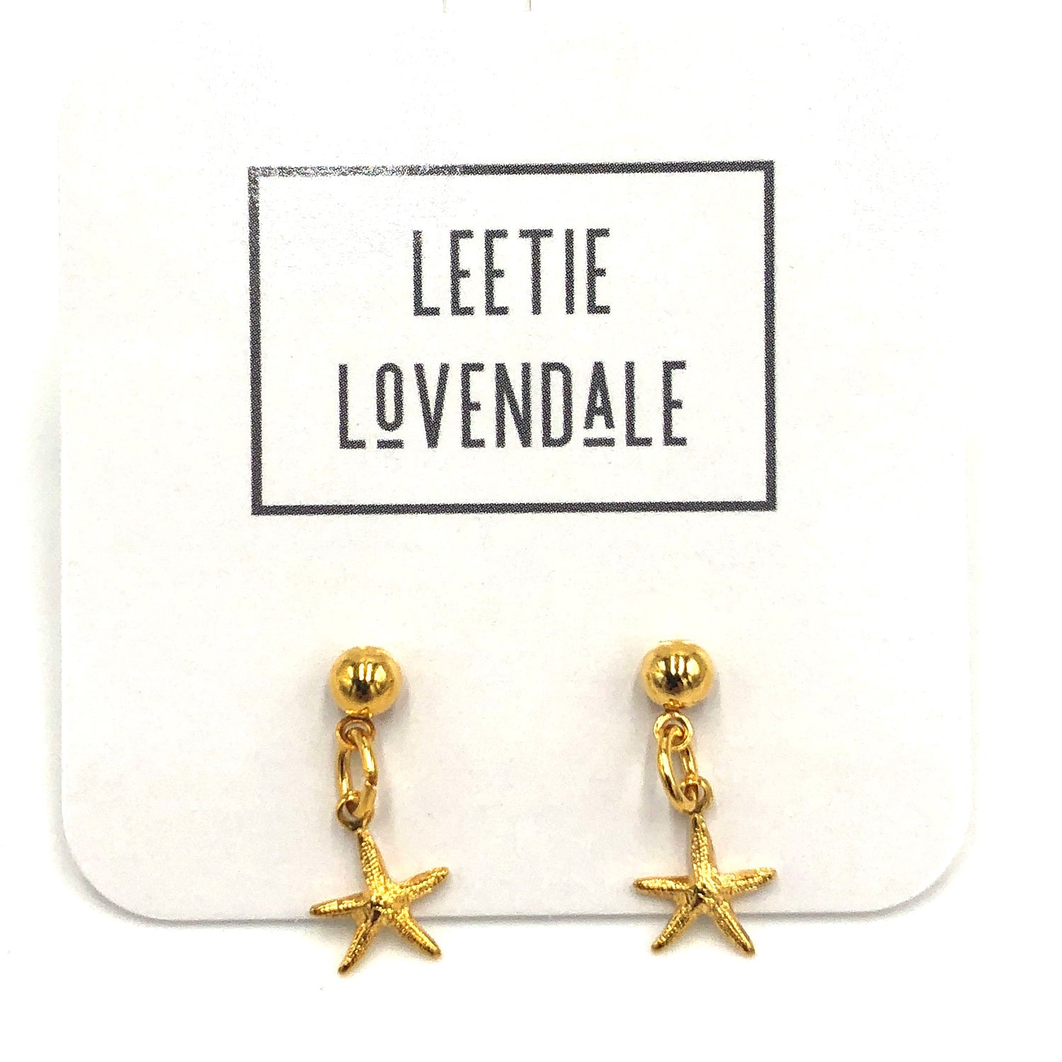 Starfish Drop Deadstock Earrings