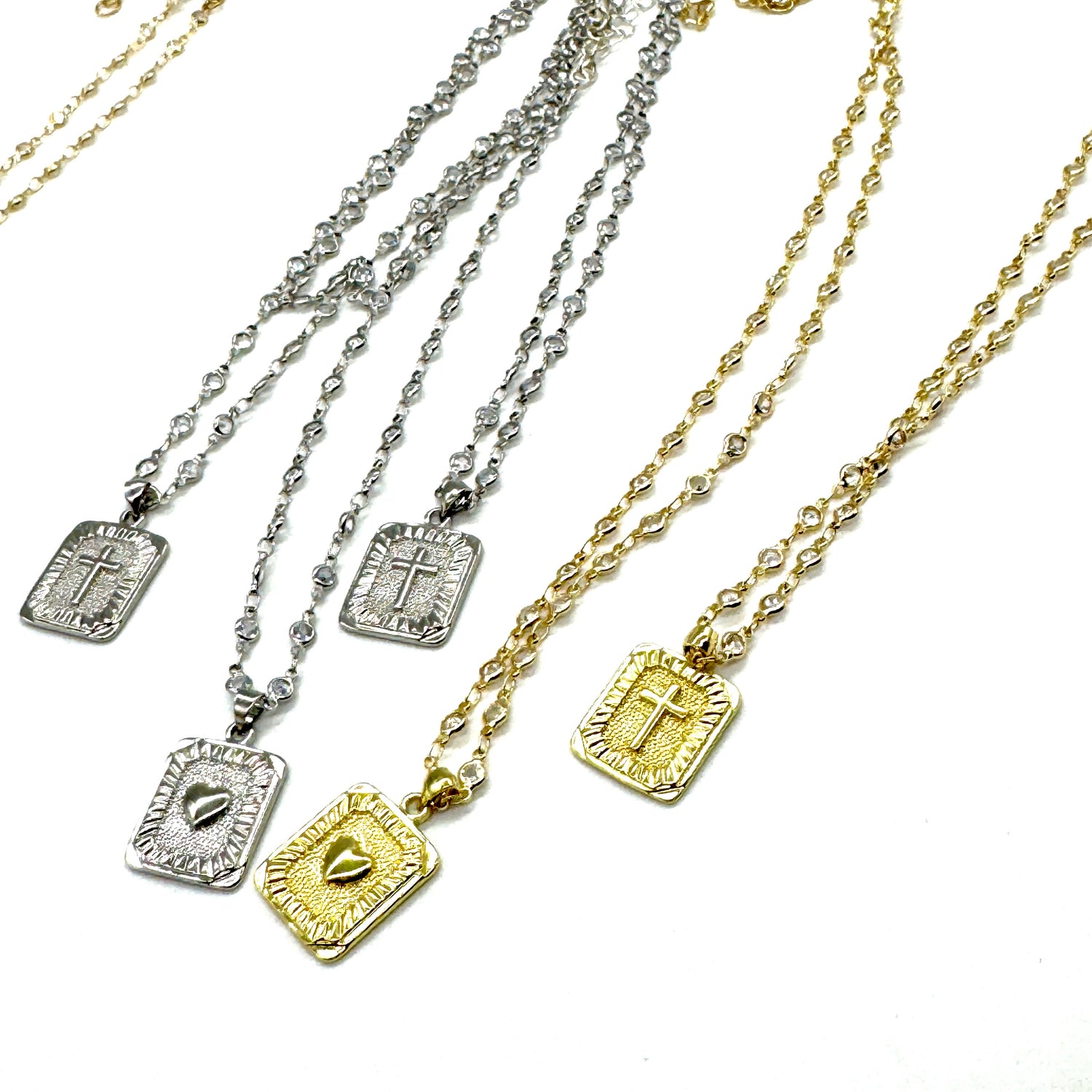 Sacred Spark Necklace - Channel Layering Necklace - 2 Sizes