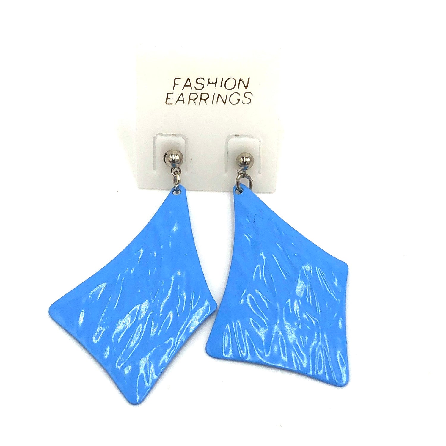 Light Blue Fan Earrings - Kooky Deadstock Earrings *Final Sale