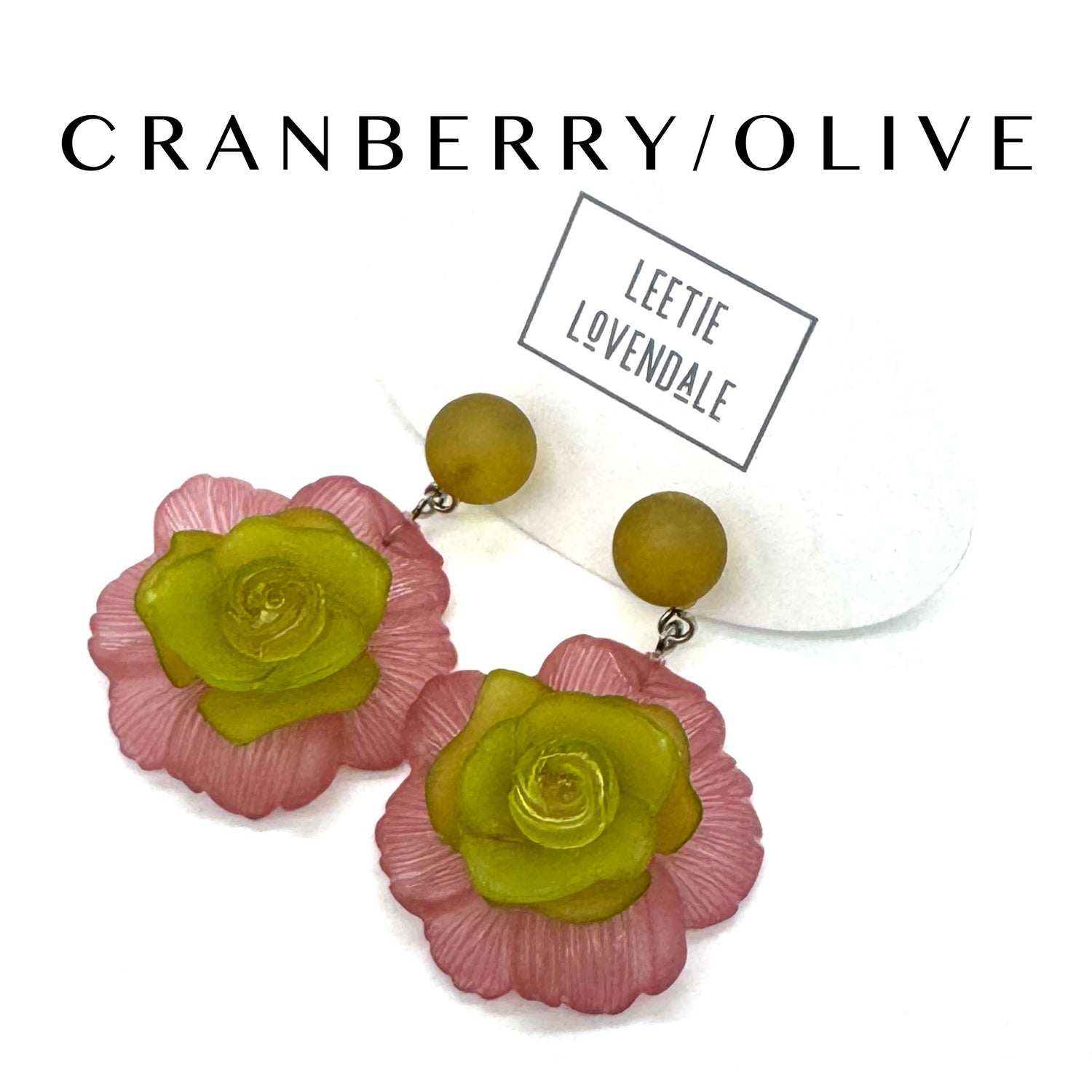 Romantic Garden Pressed Blossom Earrings