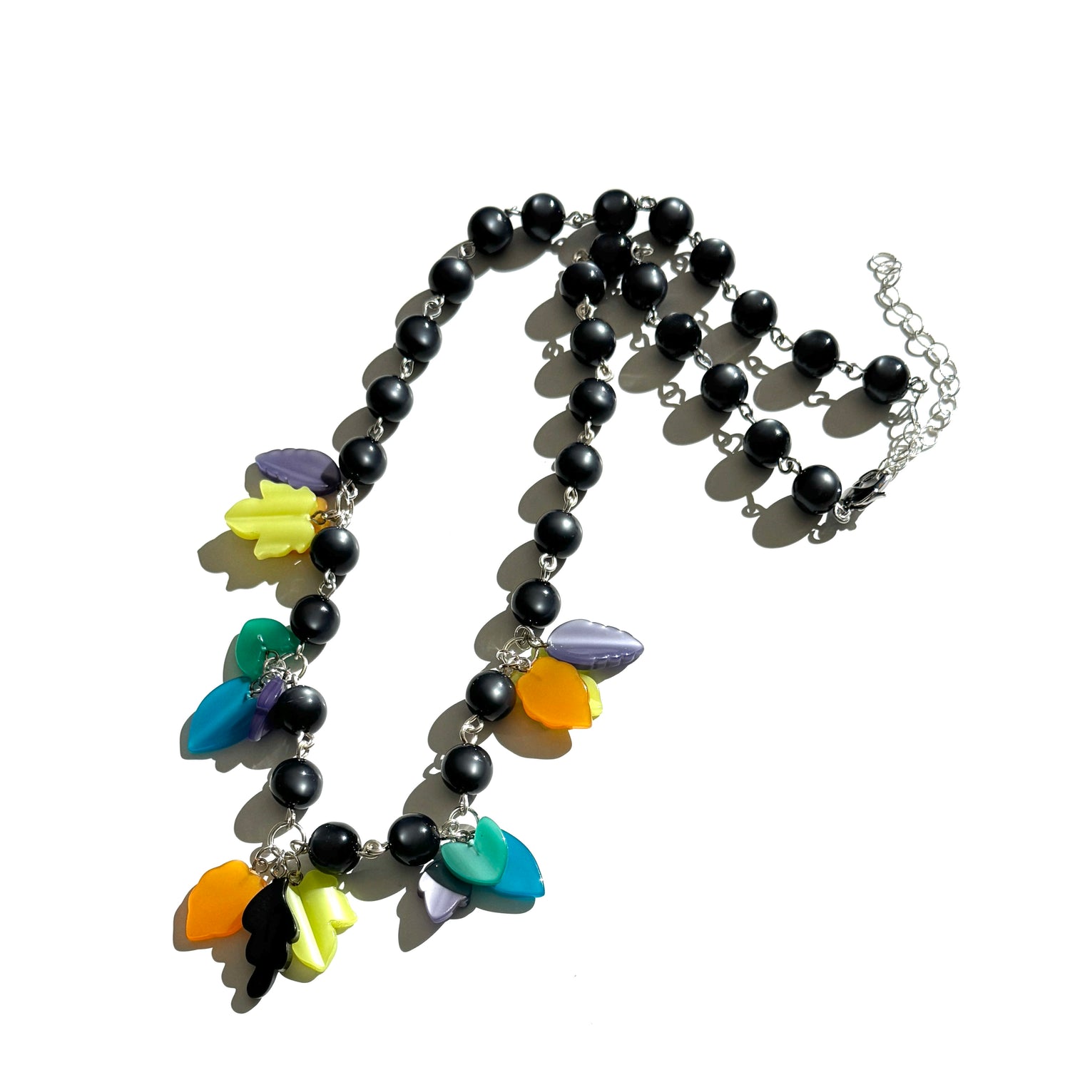 Enchanted Moonglow Leaves Necklace