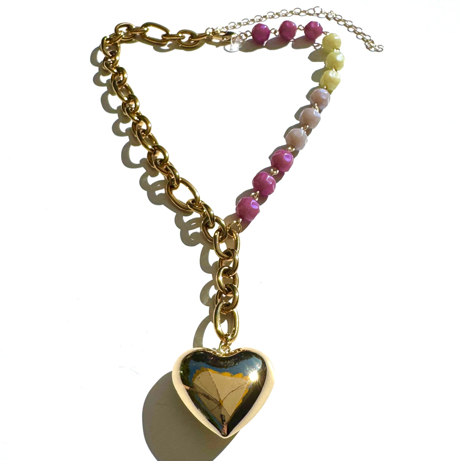 Half a Heart Y Necklace