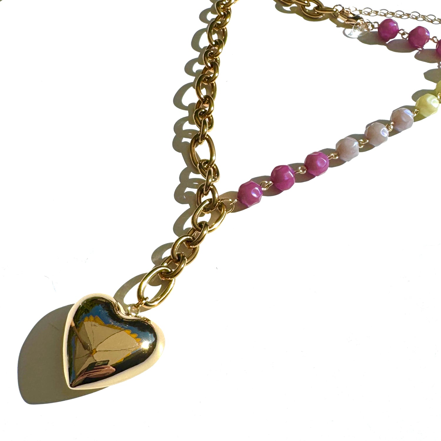 Half a Heart Y Necklace