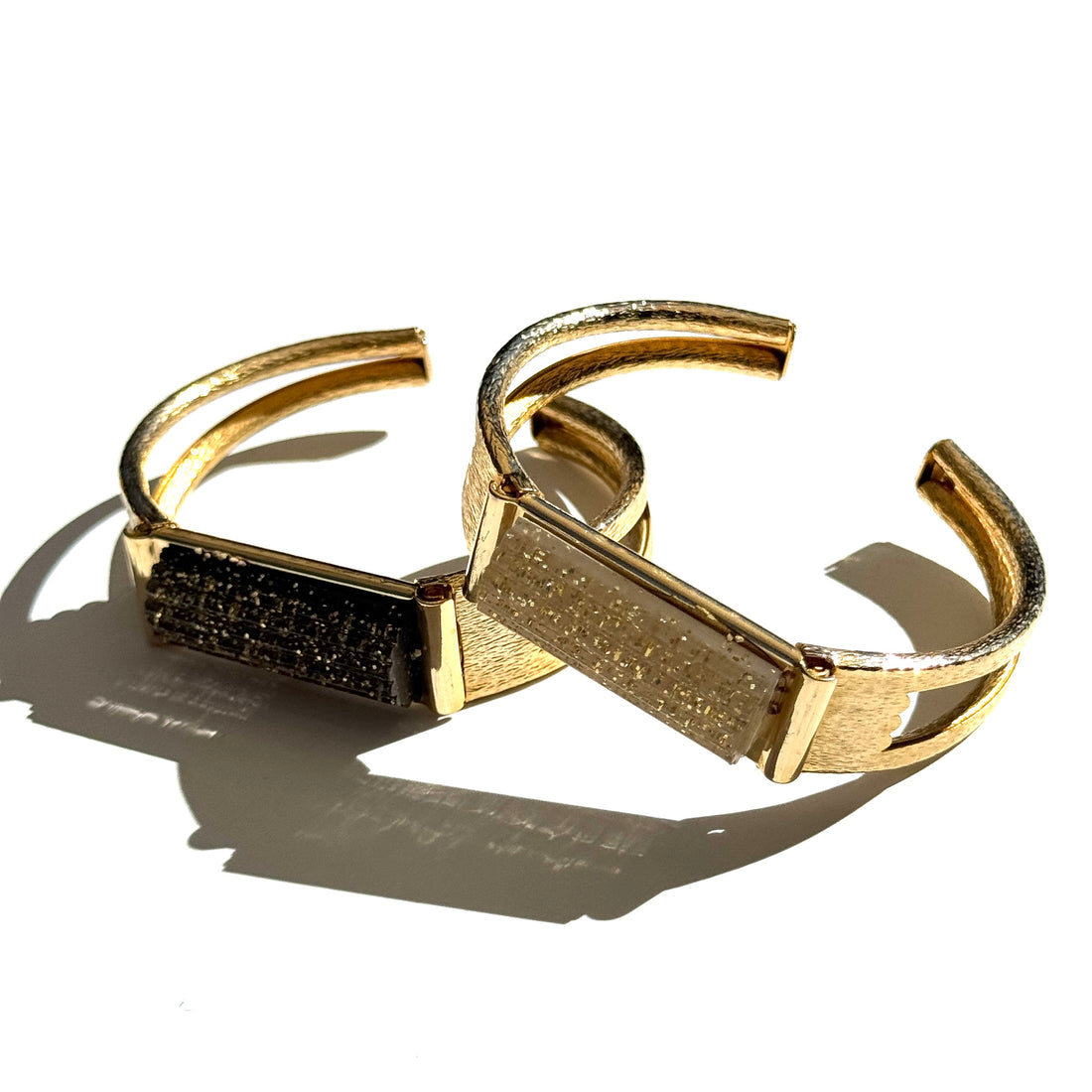 Glitterati Hinged Cuff Bracelet - AS IS