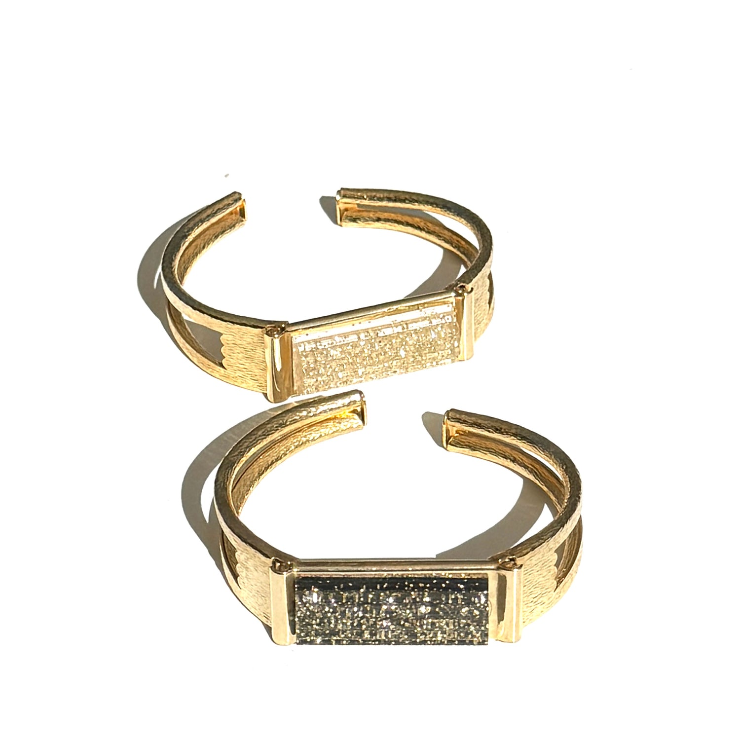 Glitterati Hinged Cuff Bracelet - AS IS