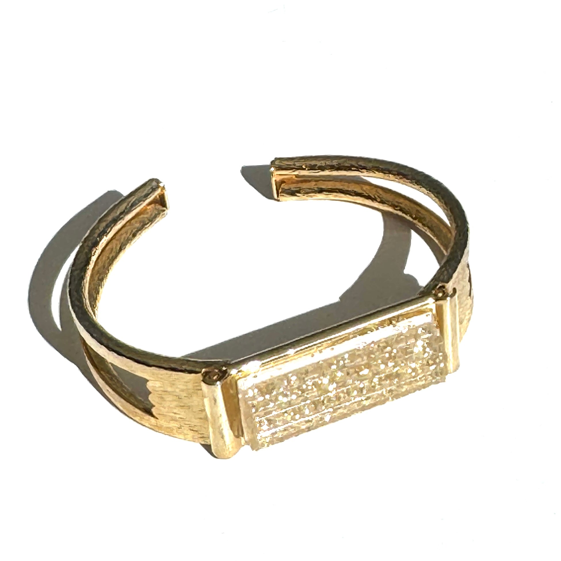 Glitterati Hinged Cuff Bracelet - AS IS