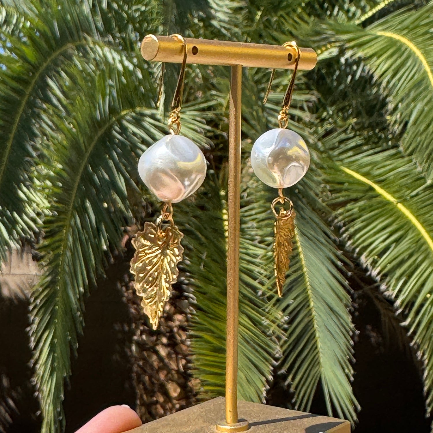 Golden Legacy Leaf Earrings