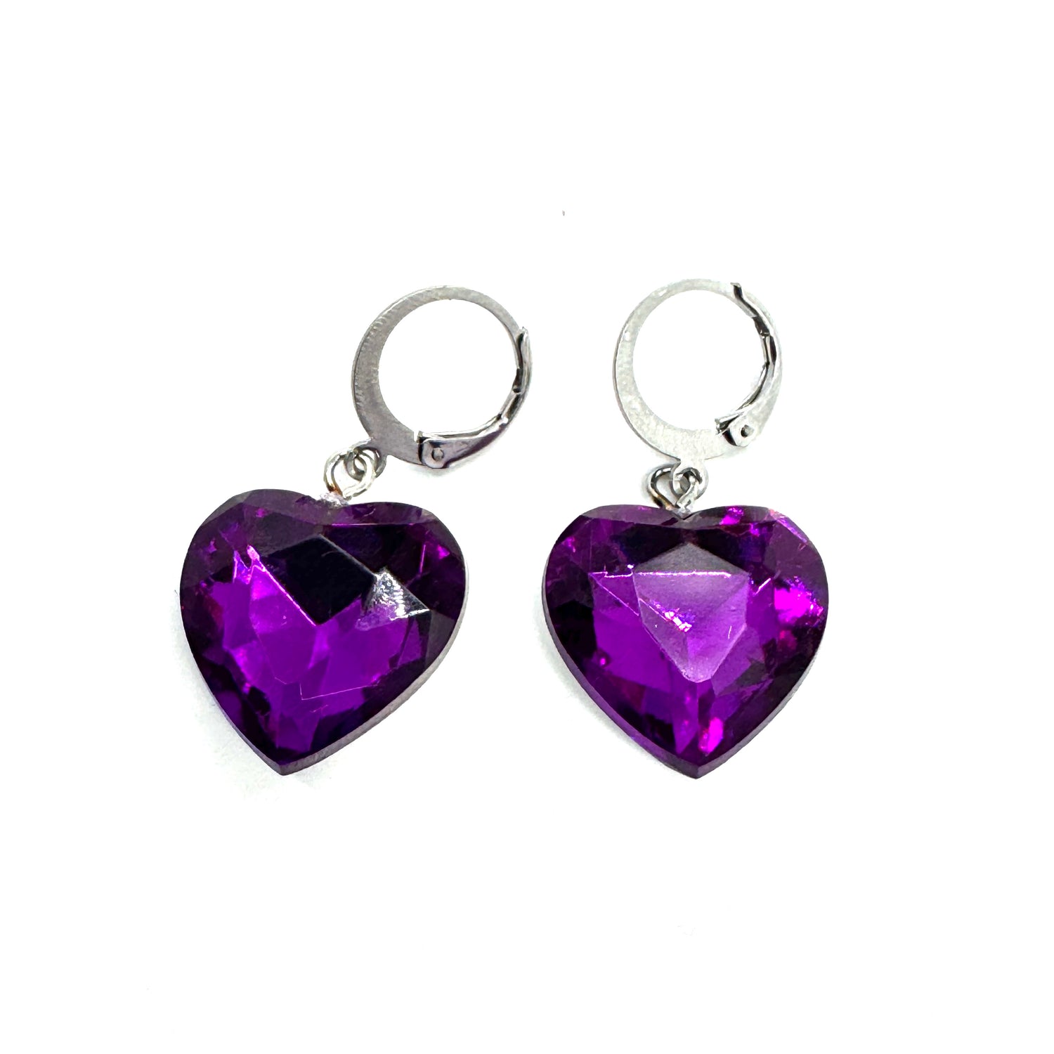 Shine On Heart Drop Earrings