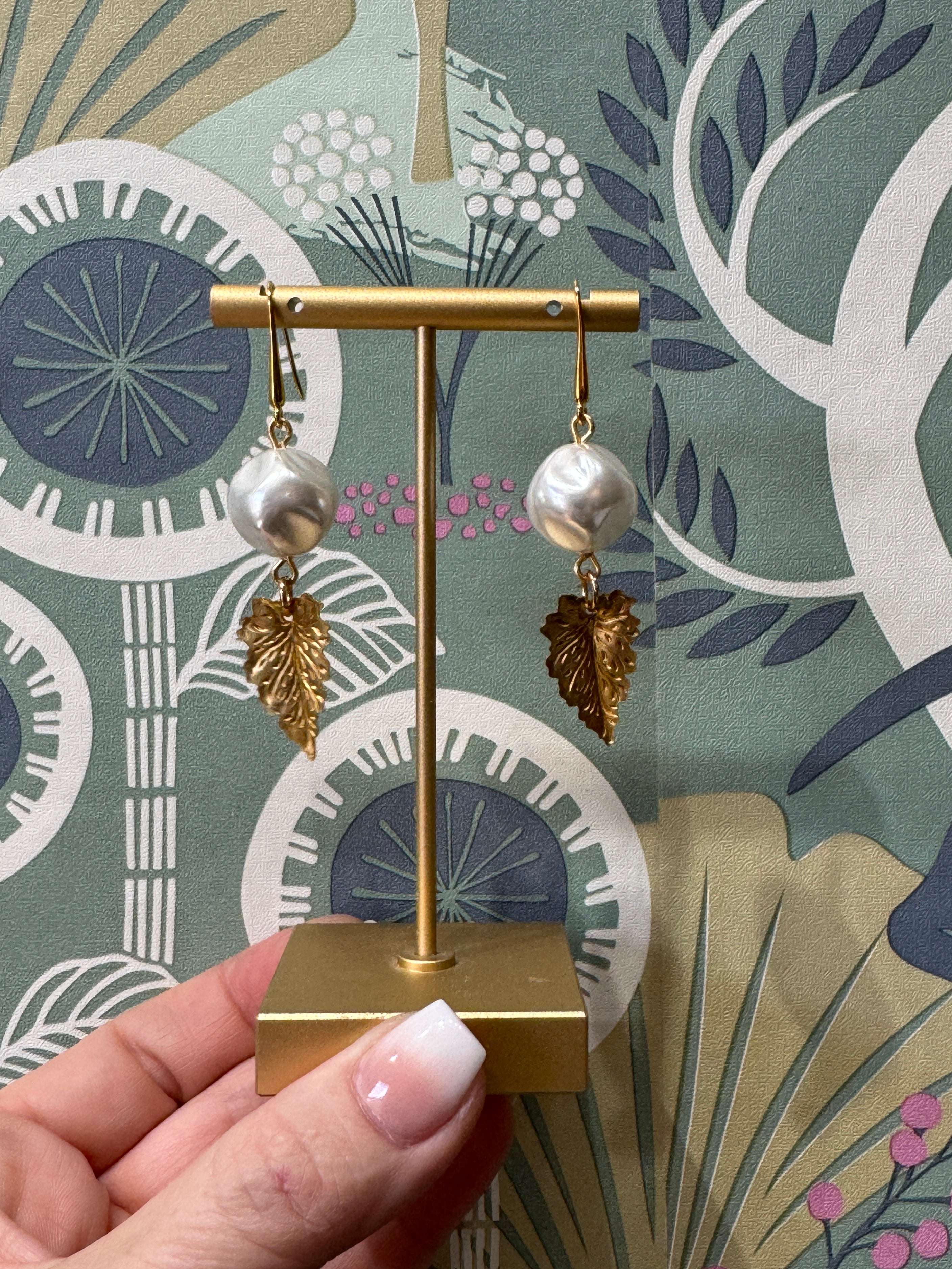 Golden Legacy Leaf Earrings