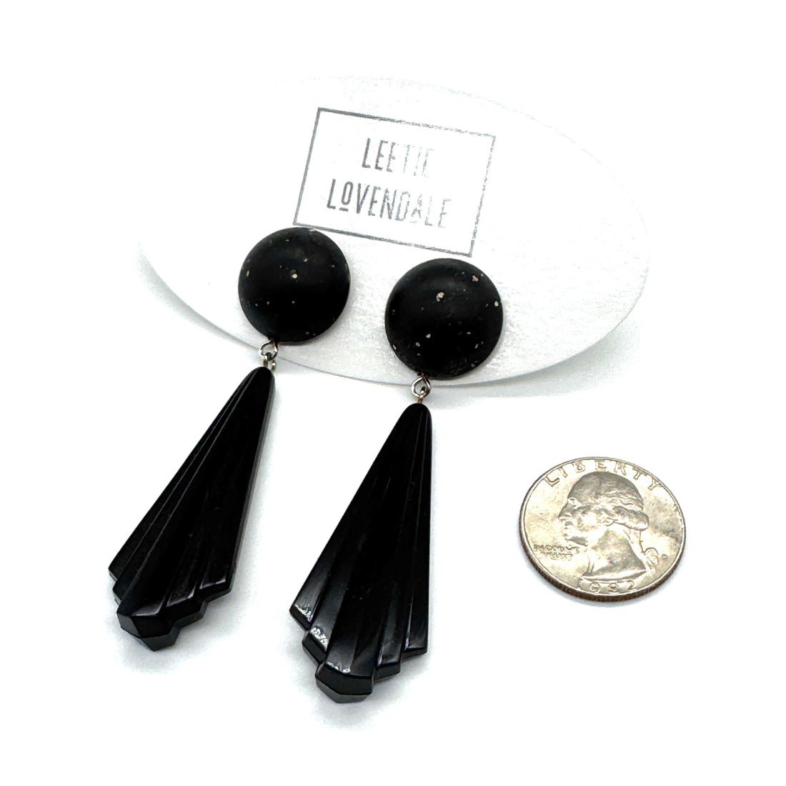 Long sleek earrings