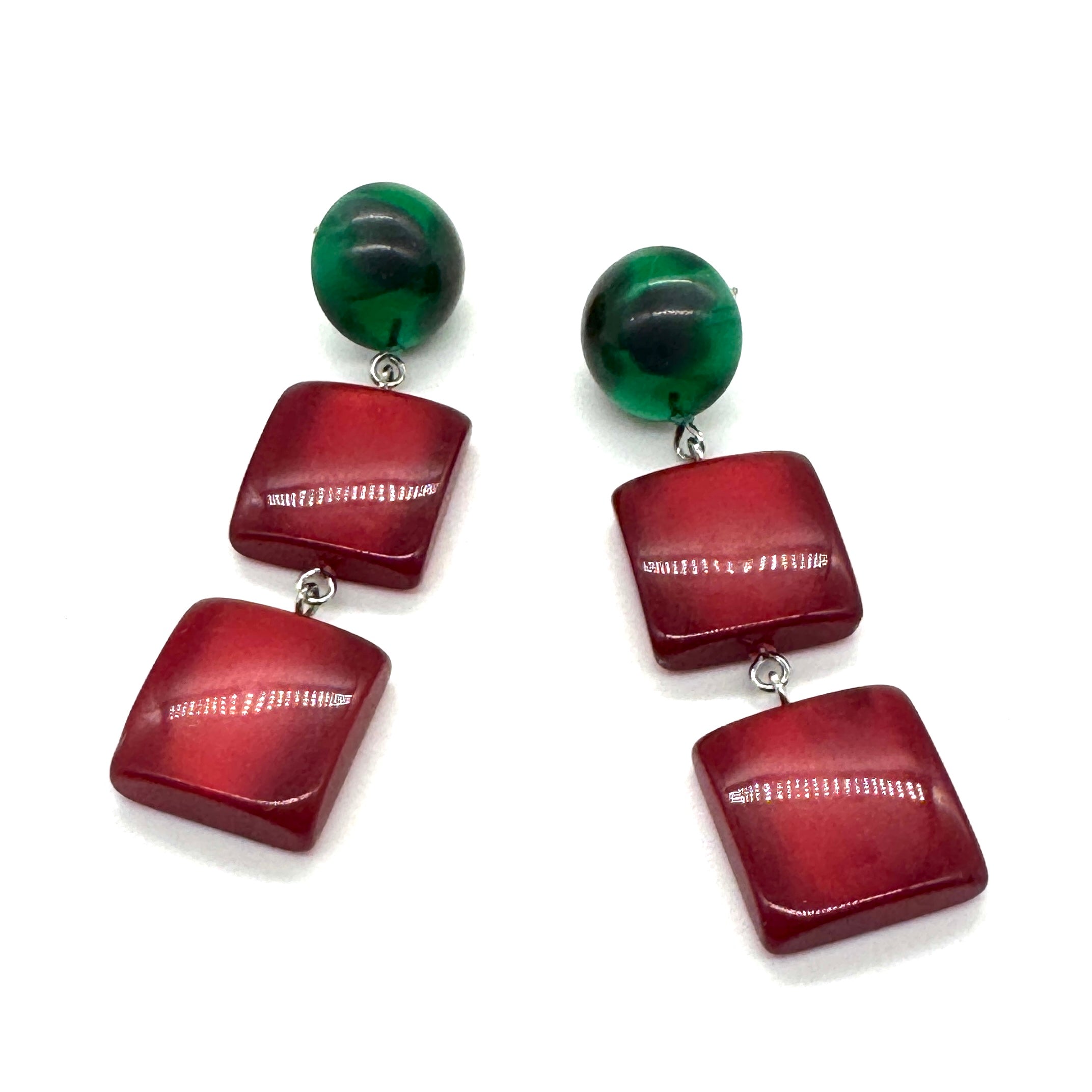 Crimson Glow Earrings
