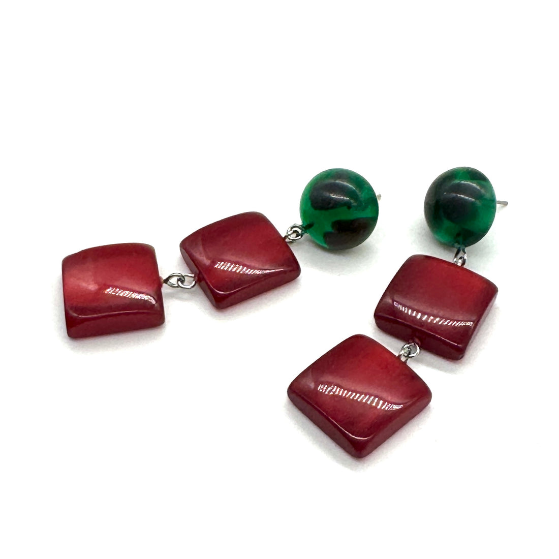 Crimson Glow Earrings