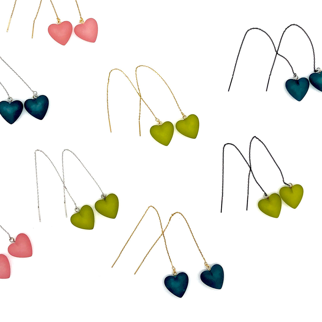 Heartstrings Threader Earrings