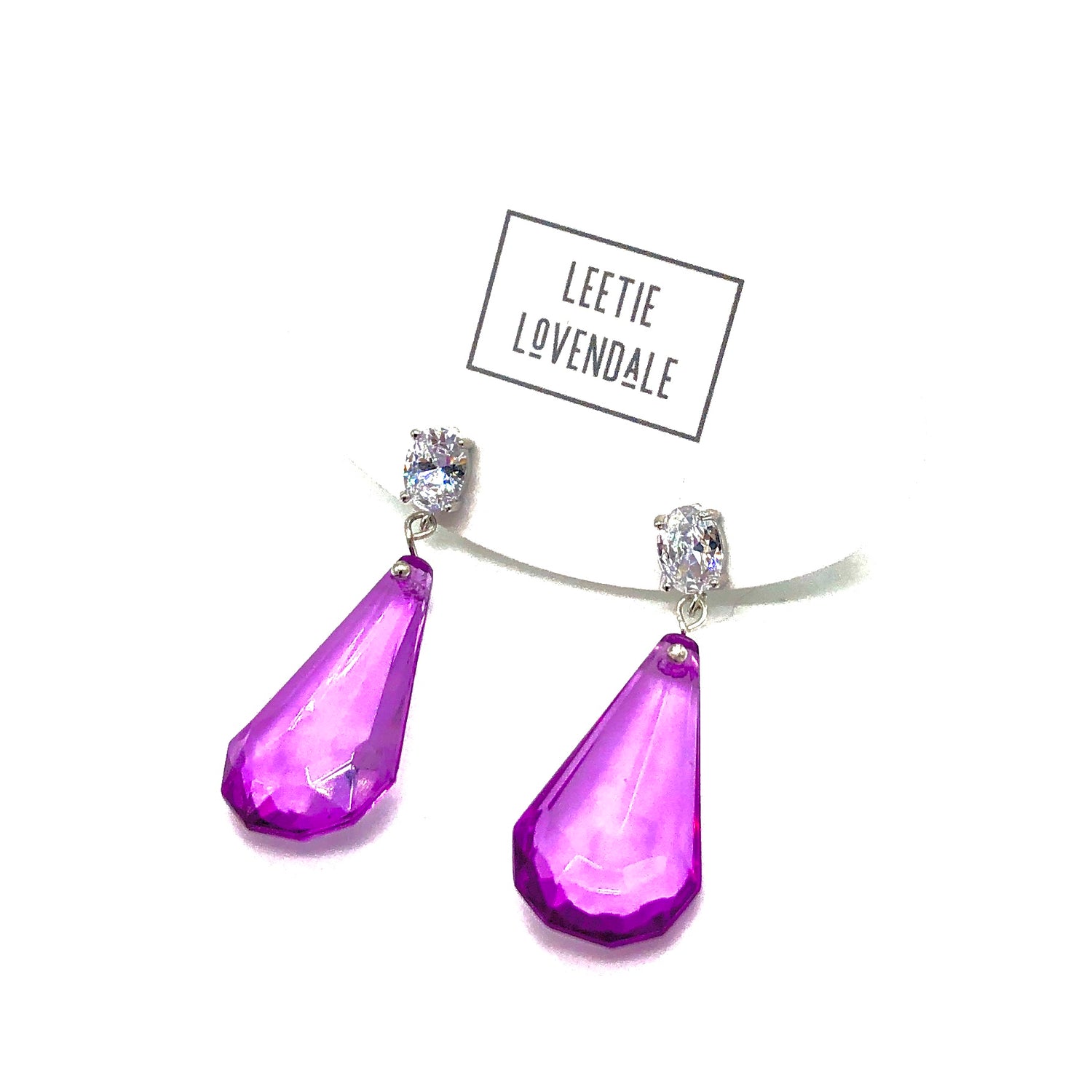 Vivid Jewel Drop Earrings