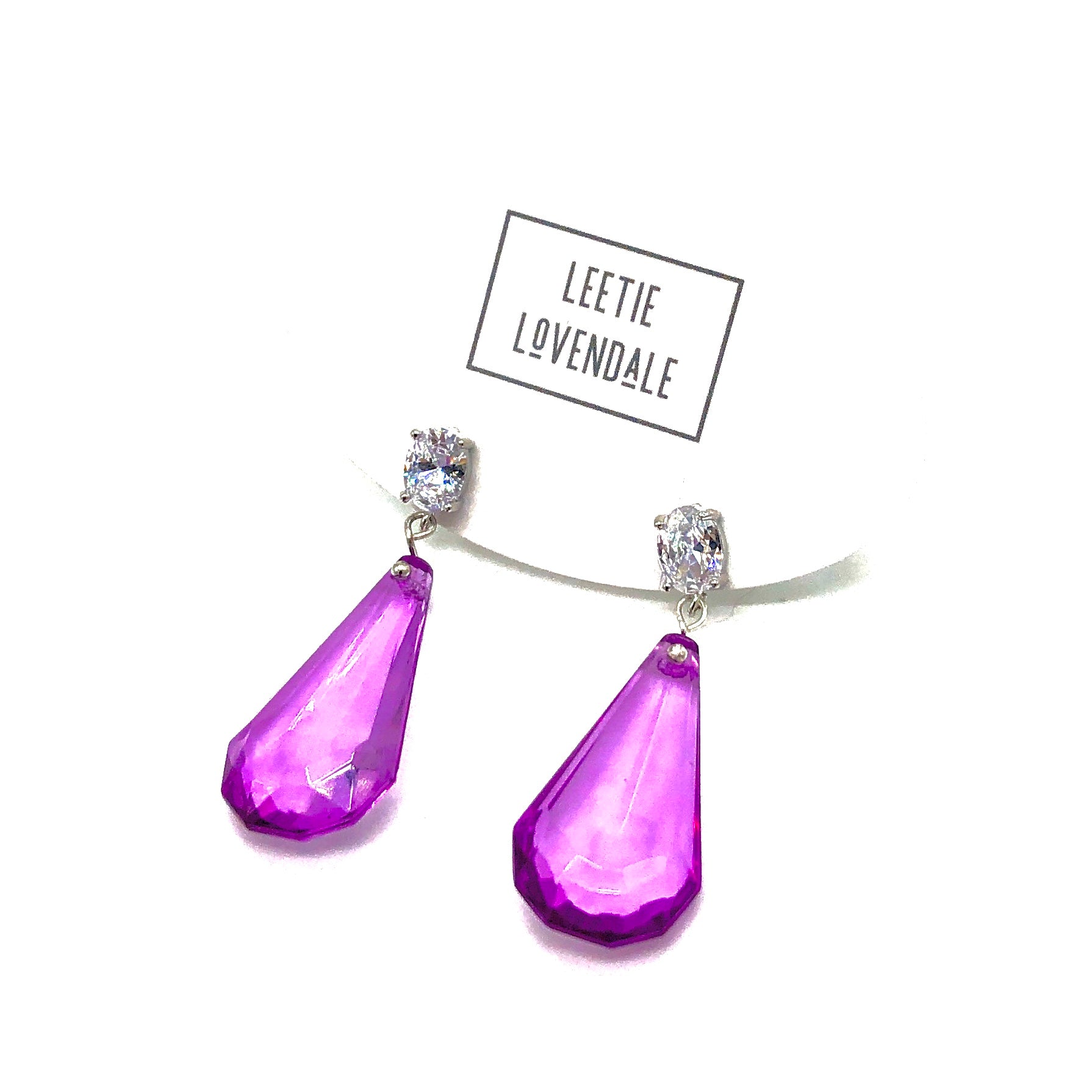 Vivid Jewel Drop Earrings