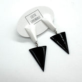 Black and white earrings