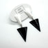 Black and white earrings