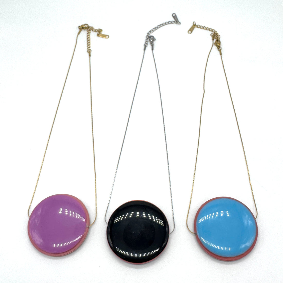 Twin Tone Reversible Slide Necklace