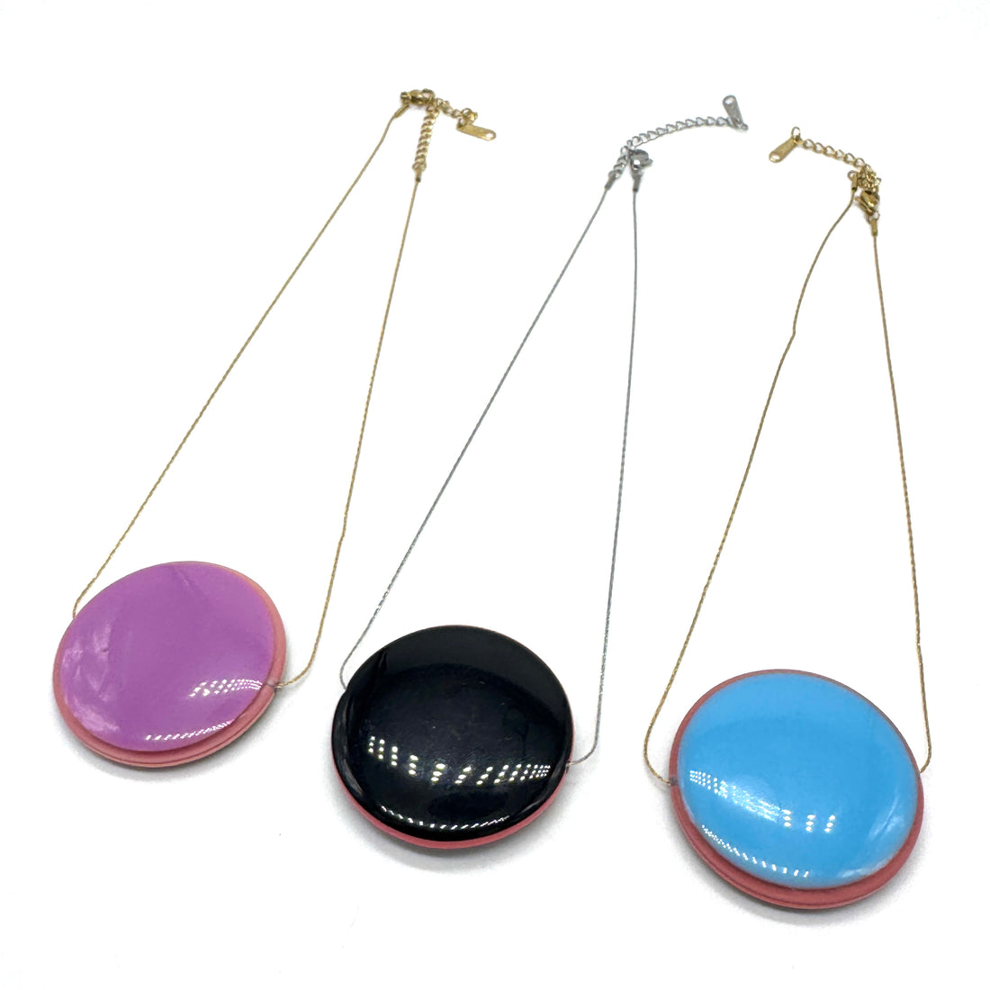 Twin Tone Reversible Slide Necklace