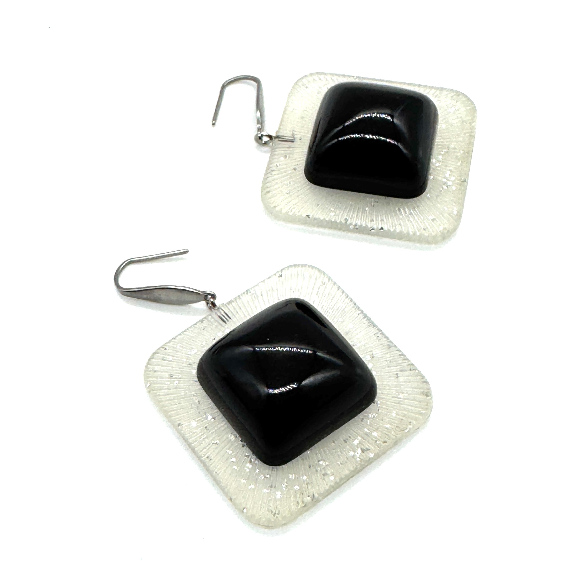 Glitter Strategy Drop Earrings