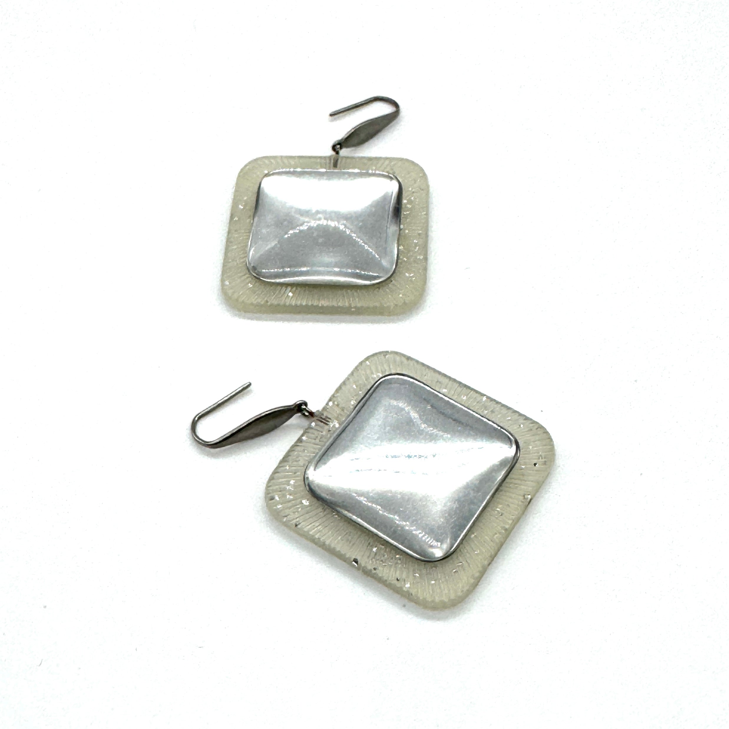 Glitter Strategy Drop Earrings