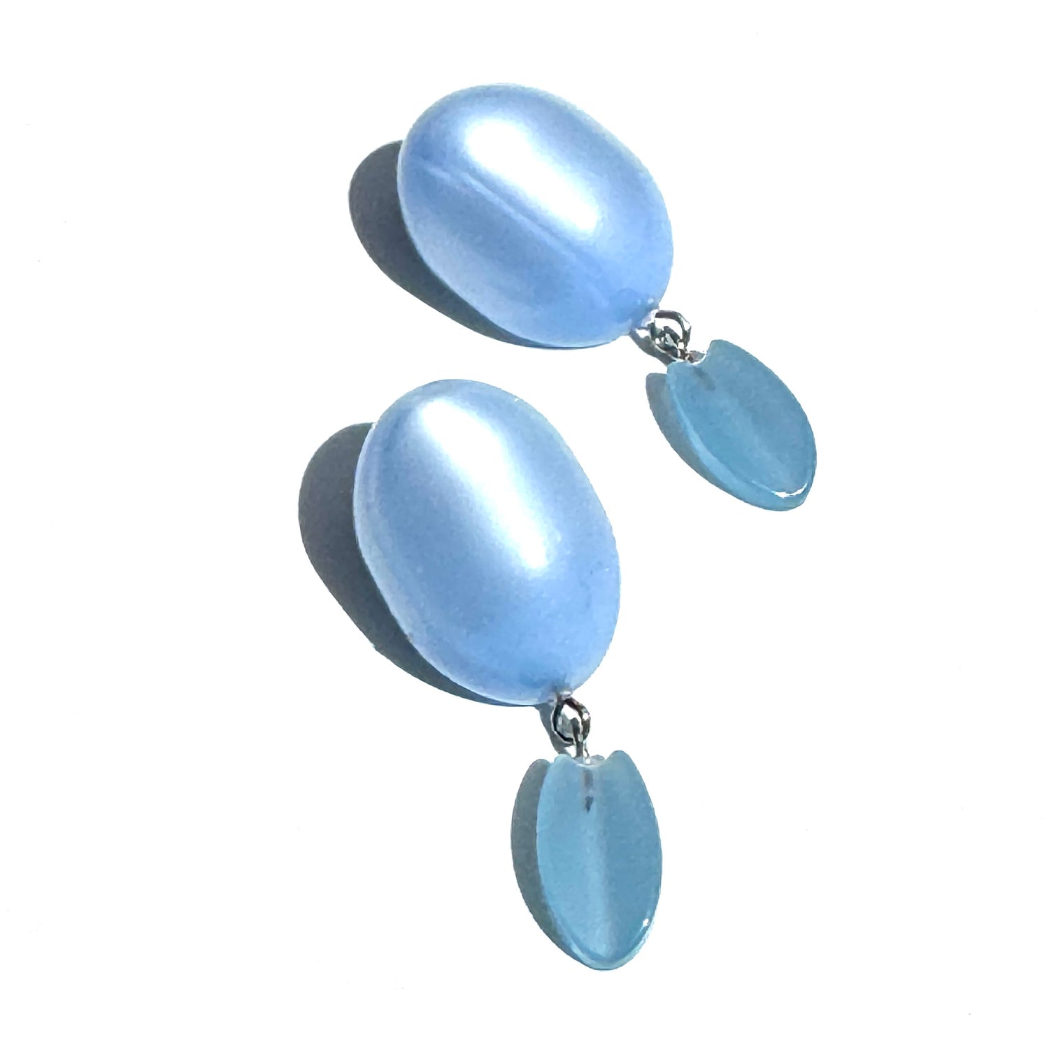 Icy Petal Moonglow Earrings