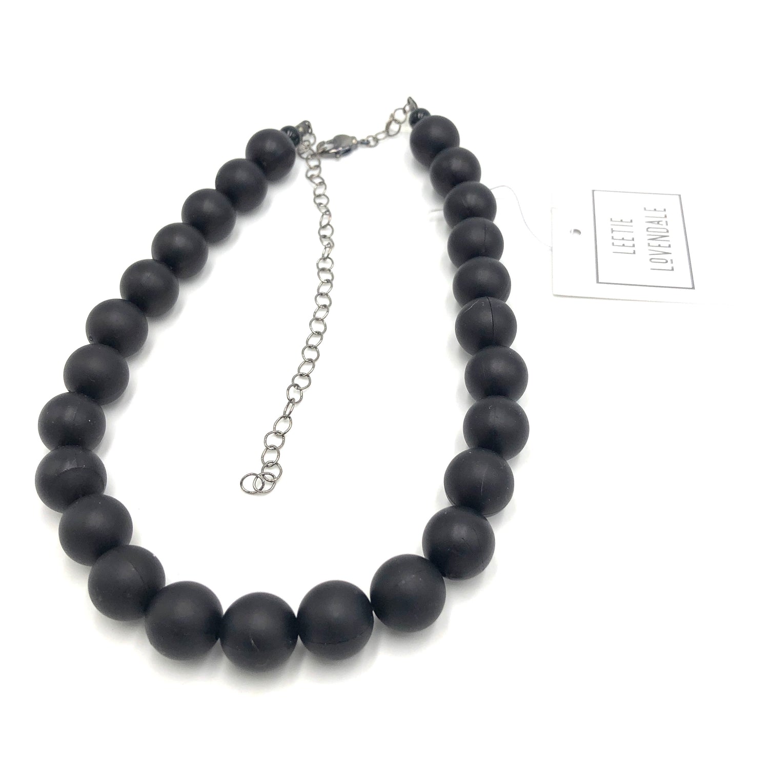 Black Frosted Marco Necklace