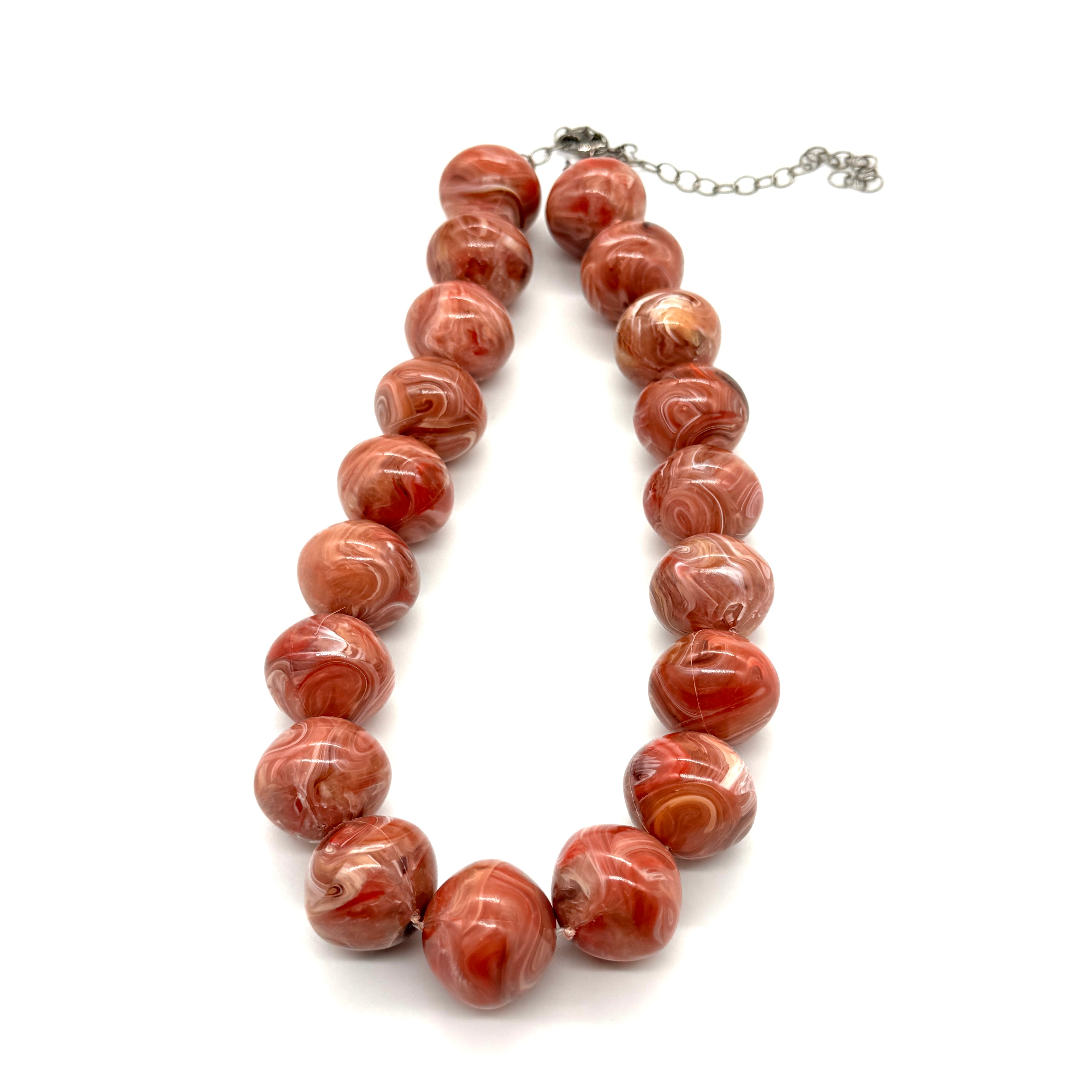 Marbled Mandarin Marco Necklace