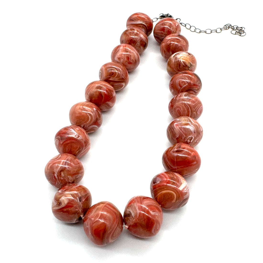 Marbled Mandarin Marco Necklace