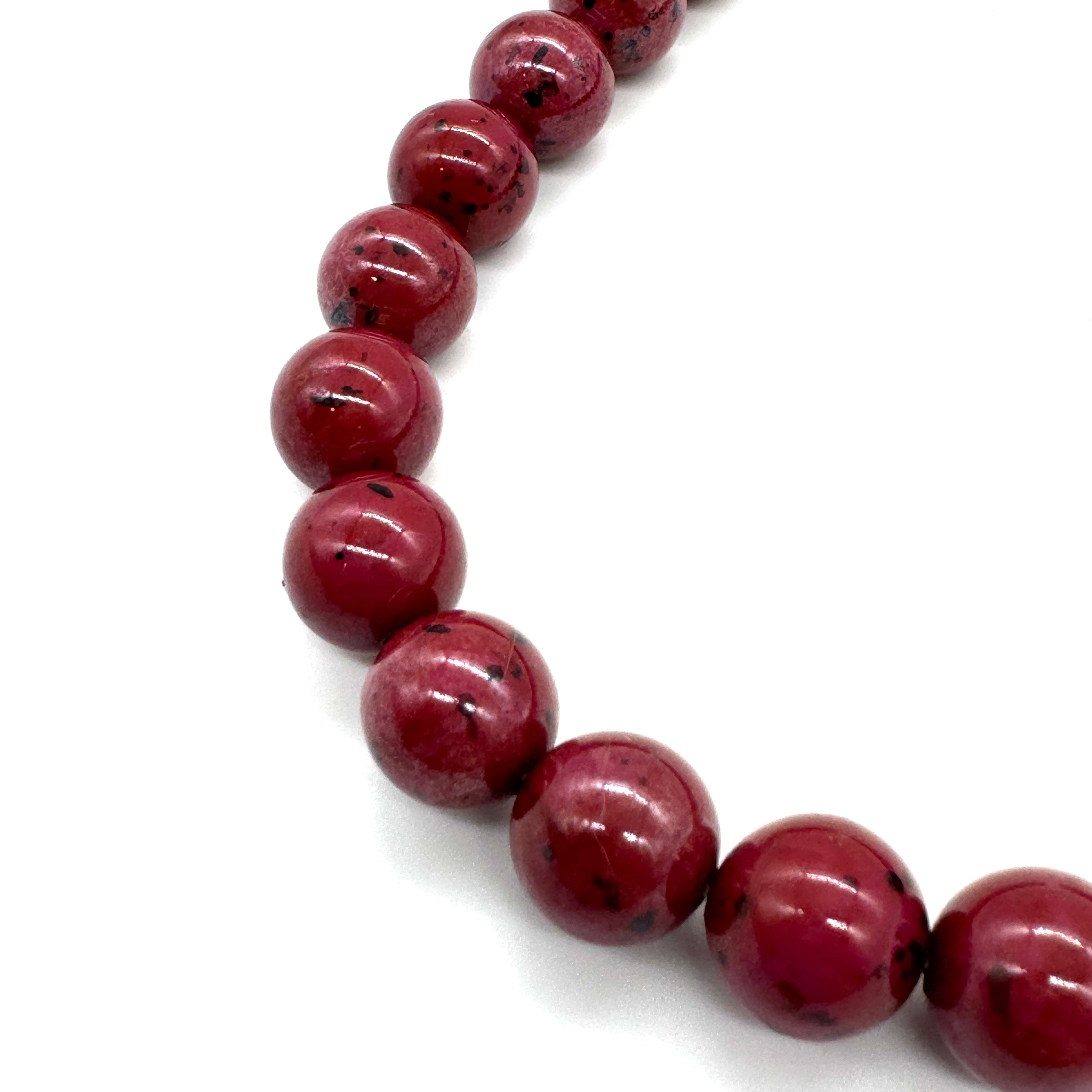 Speckled Cranberry Marco Necklace