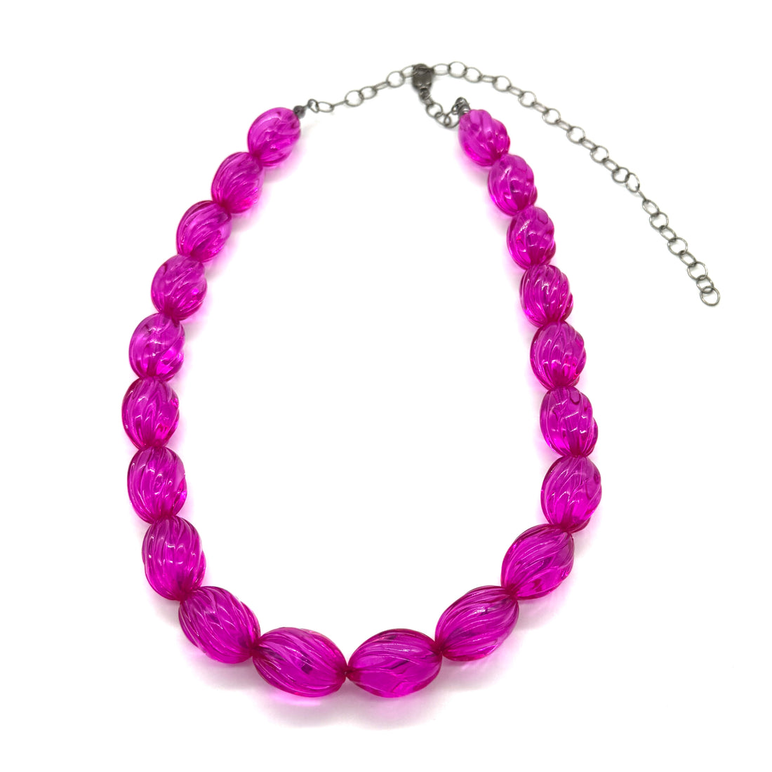 Magenta Twist Marco Necklace