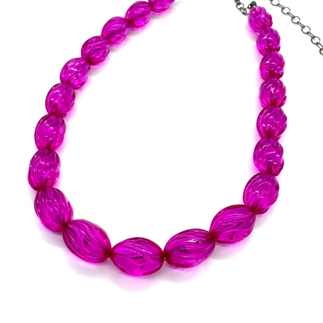 Magenta Twist Marco Necklace