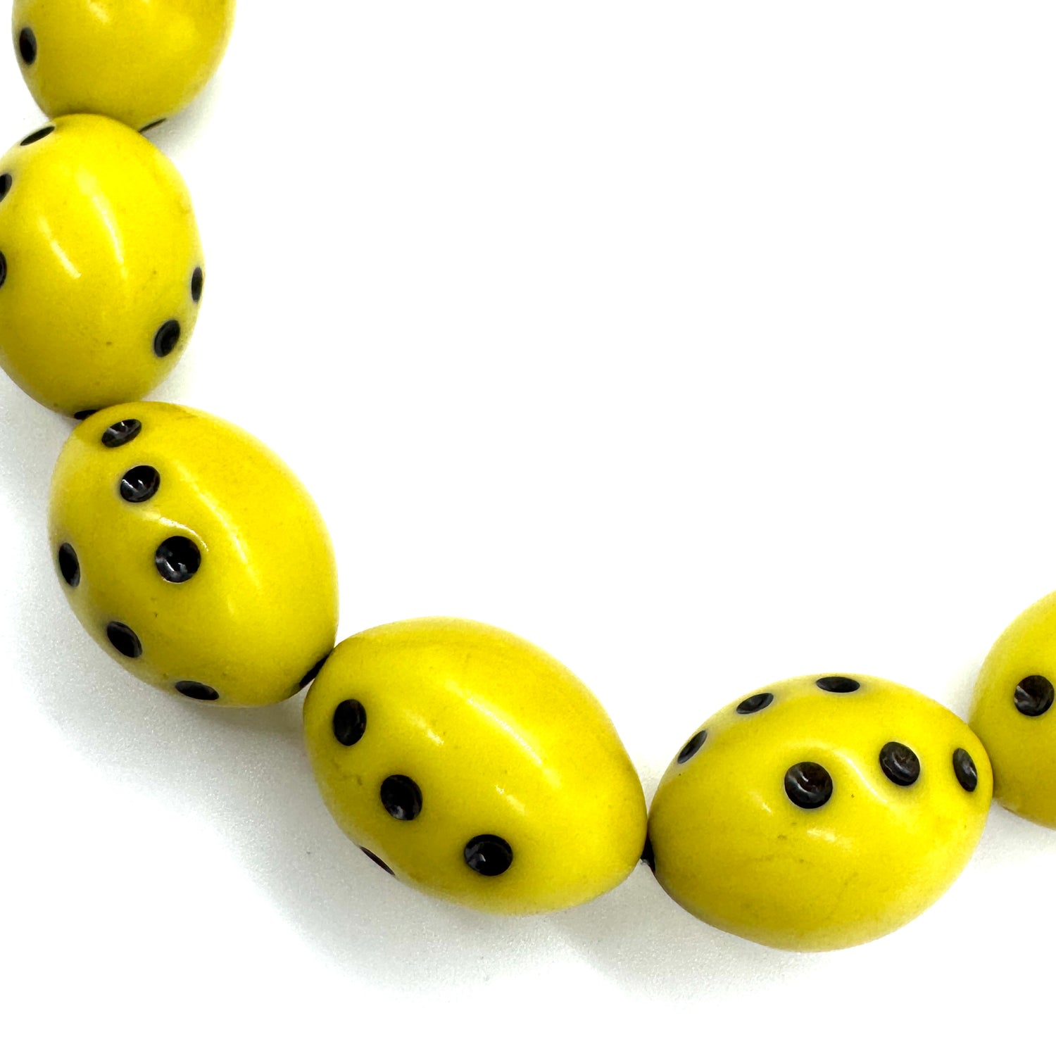 Chartreuse Golden Polka Dot Marco Necklace