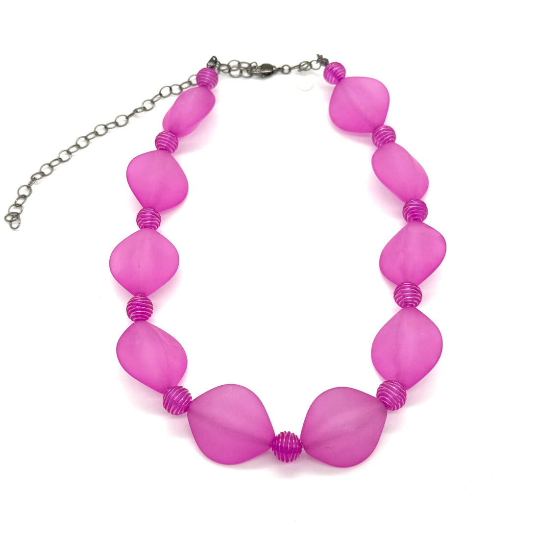 Funky Chunky Hot Pink Marco Necklace