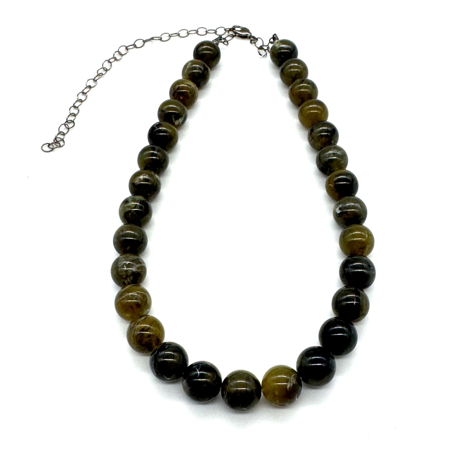 Marbled Treebark Marco Necklace