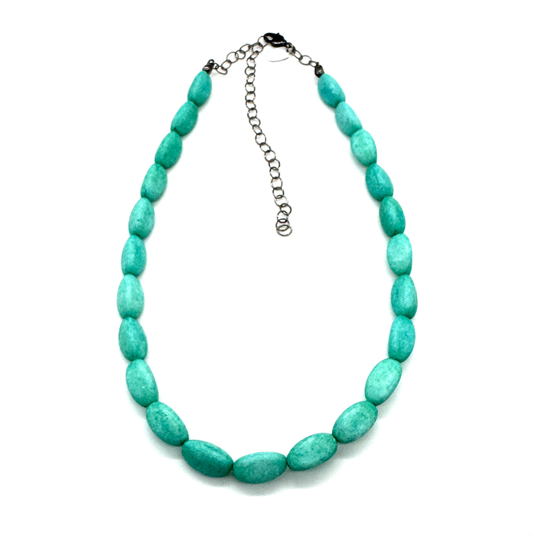 Pebbled Teal Marco Necklace