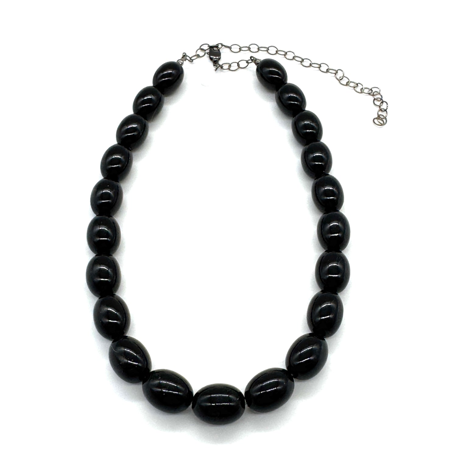 Onyx Ovals Marco Necklace