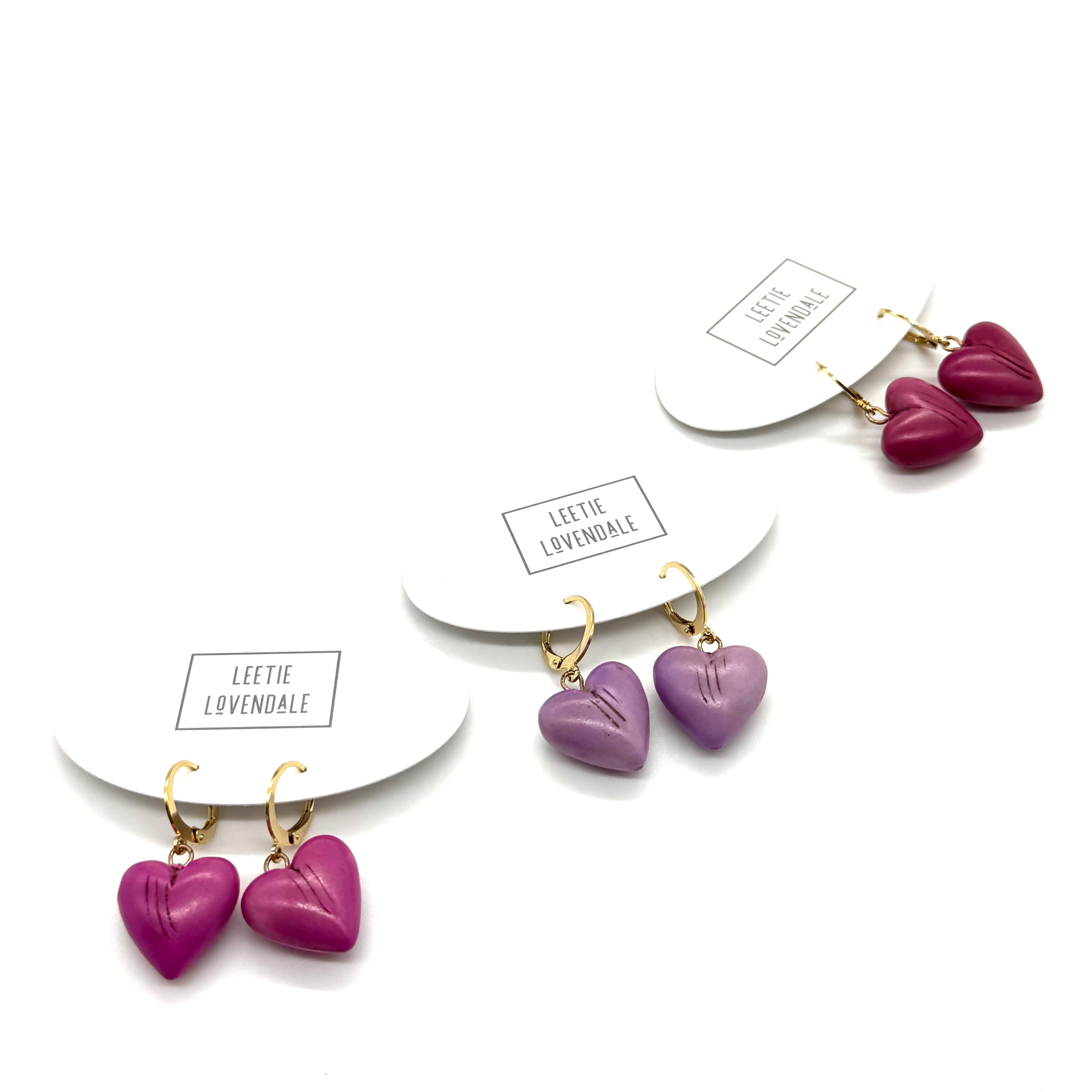 Mini Love Puff Heart Earrings